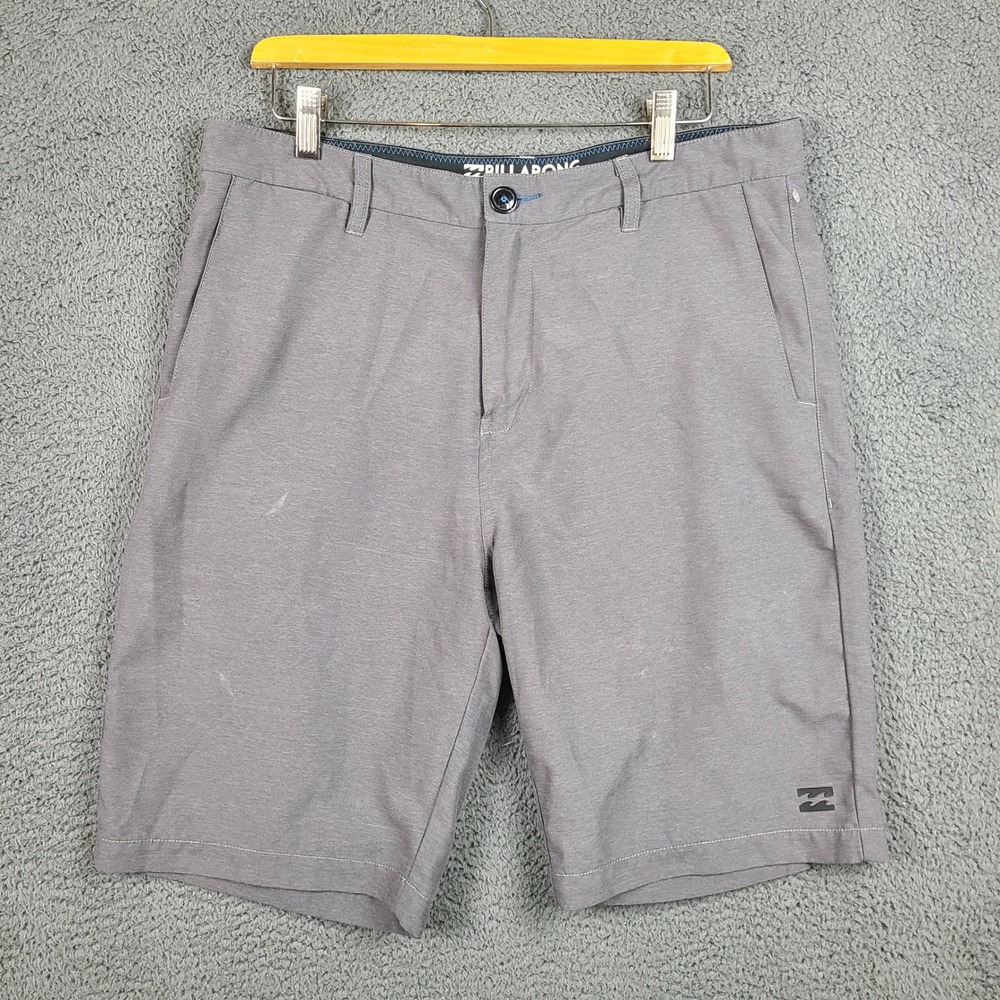 Billabong Submersibles Hybrid Shorts Mens 33 Gray Quick Dry Boardshorts